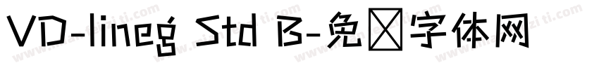 VD-lineg Std B字体转换